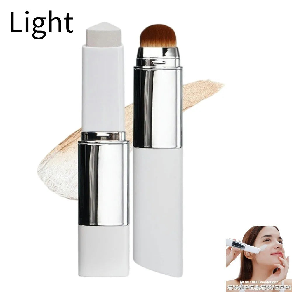 Blanc Cover cream stick makeup brush with removable head, light colour, 13g net weight.