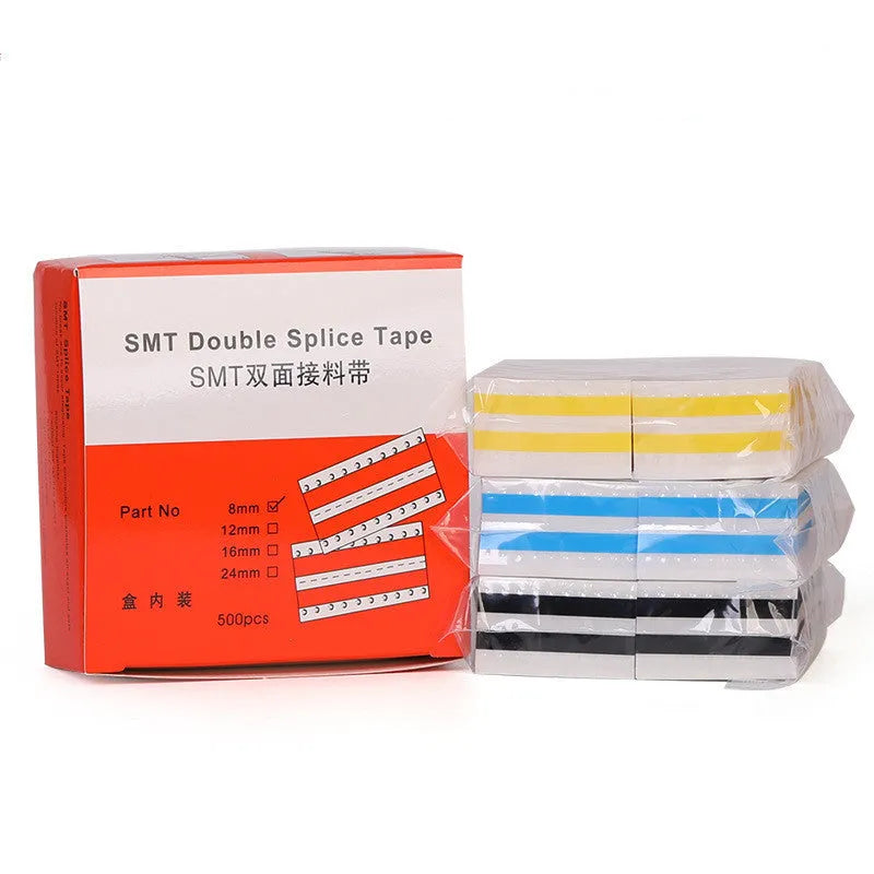 SMT double-sided splicing tape on reel in yellow colour for placement machines
