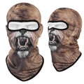 Bakool silk motorcycle skull balaclava showing skull design options on 36x29cm head cover