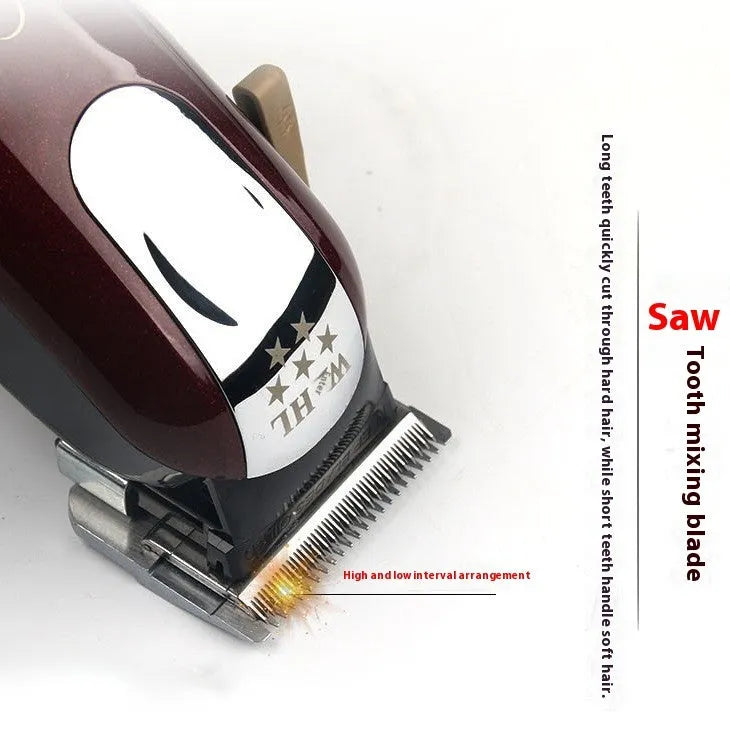 Charging hair clipper with stainless steel cutter head for adult and children's haircuts