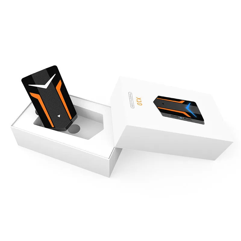 Gaming docking station with Bluetooth connecting a phone to a USB keyboard and mouse for mobile game controls