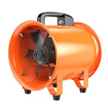 Portable 8-inch titanium steel axial flow fan with 5-metre duct for industrial dust removal