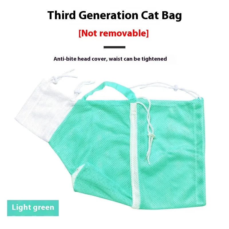 Upgraded 5th generation cat grooming bag with detachable design and scratch-resistant thickened material