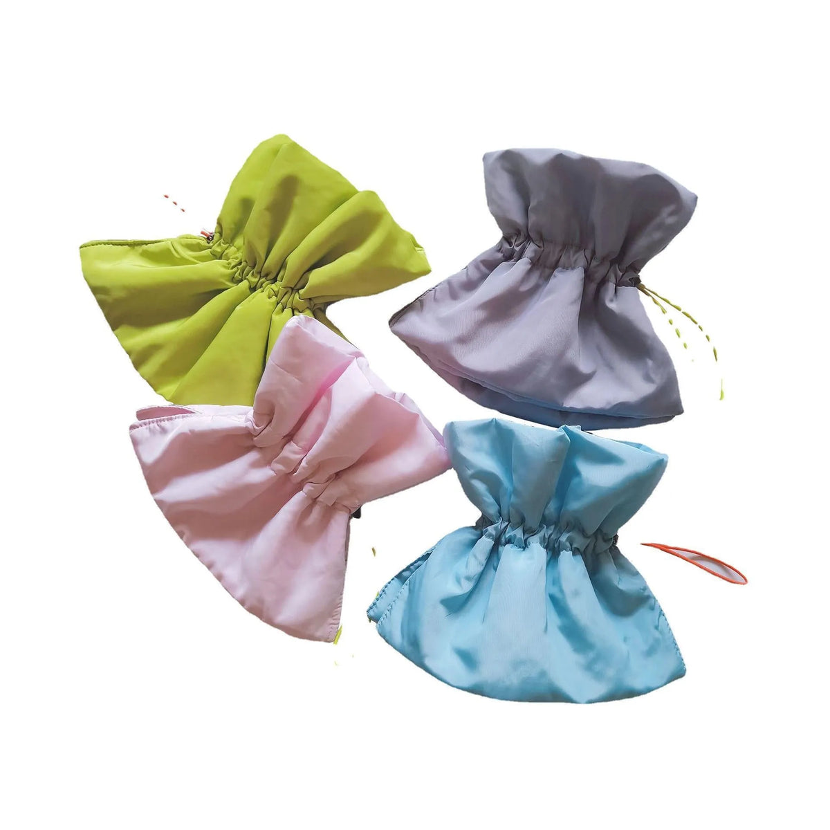 Adjustable cat recovery cone collar in light blue with elastic buckle for small dogs and cats