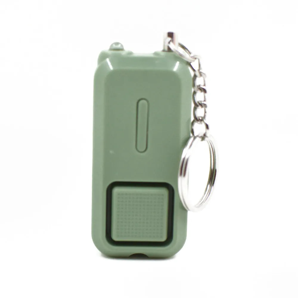 ZQ-202 personal safety alarm in pink colour showing compact keychain design for women's protection