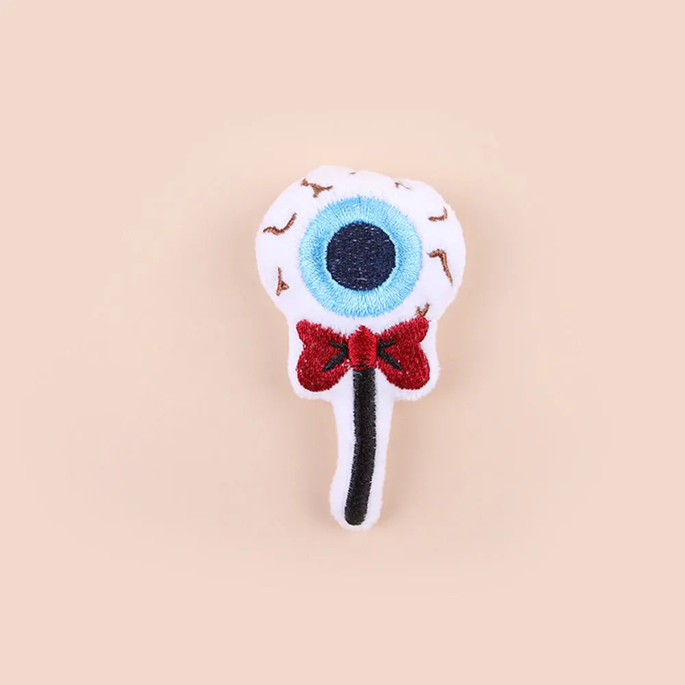 Small cat teaser wand with a fluffy plush toy tail, shown in candy colour design.