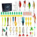 24-piece metal fishing lure set in blind box packaging for Christmas gifting