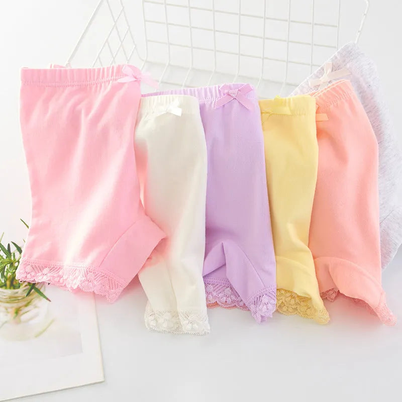 Girls' cotton safety shorts in mixed colour, anti-exposure summer underwear, sizes L to 3XL