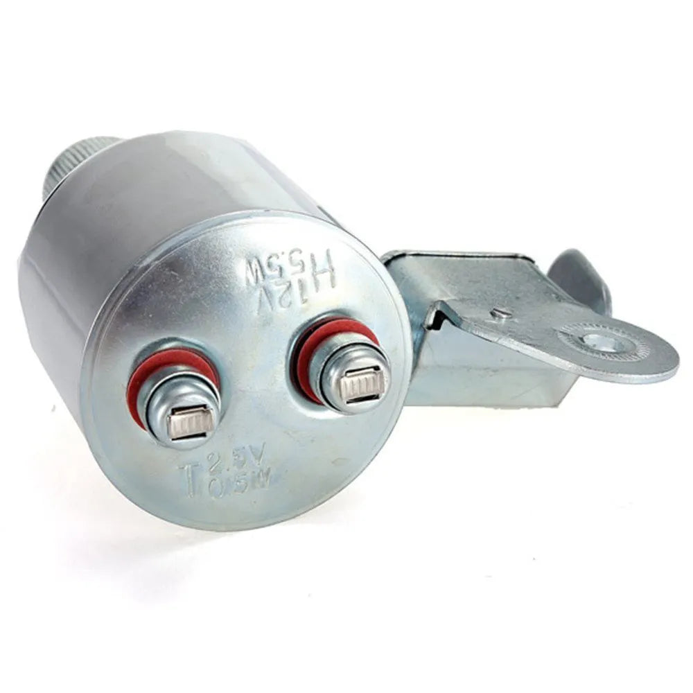 Silver bicycle dynamo light generator modification kit with friction drive for 12V6W and 6V3W power options
