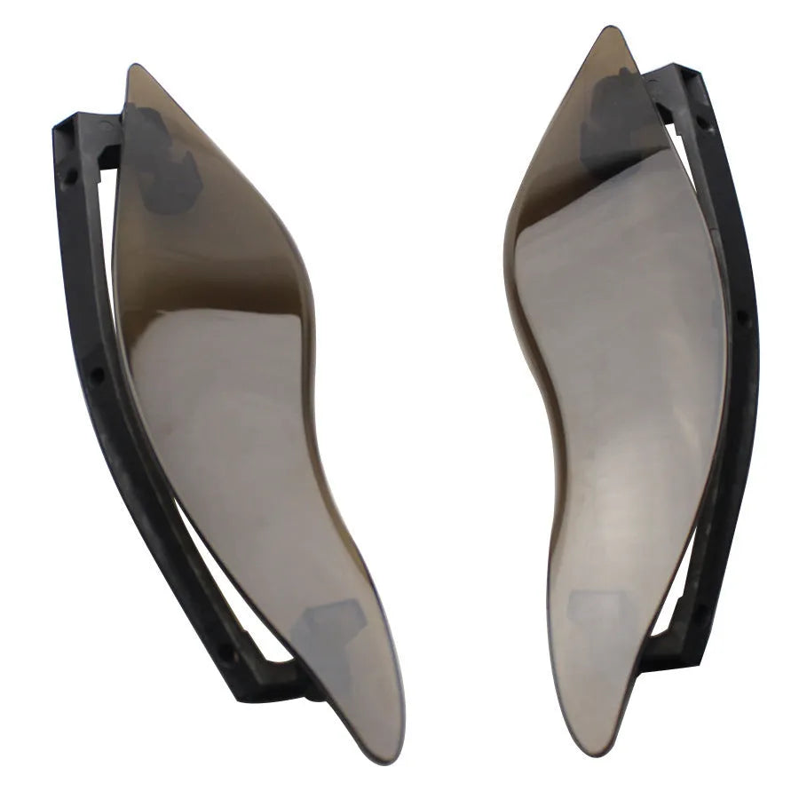 Black ABS plastic motorcycle windshield side wing for Harley Davidson trike conversion