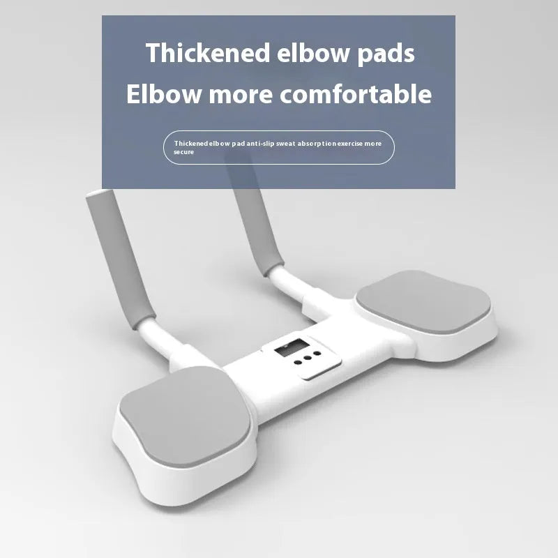 White multi-functional flat support trainer made from alloy aluminium and ABS plastic for home fitness.