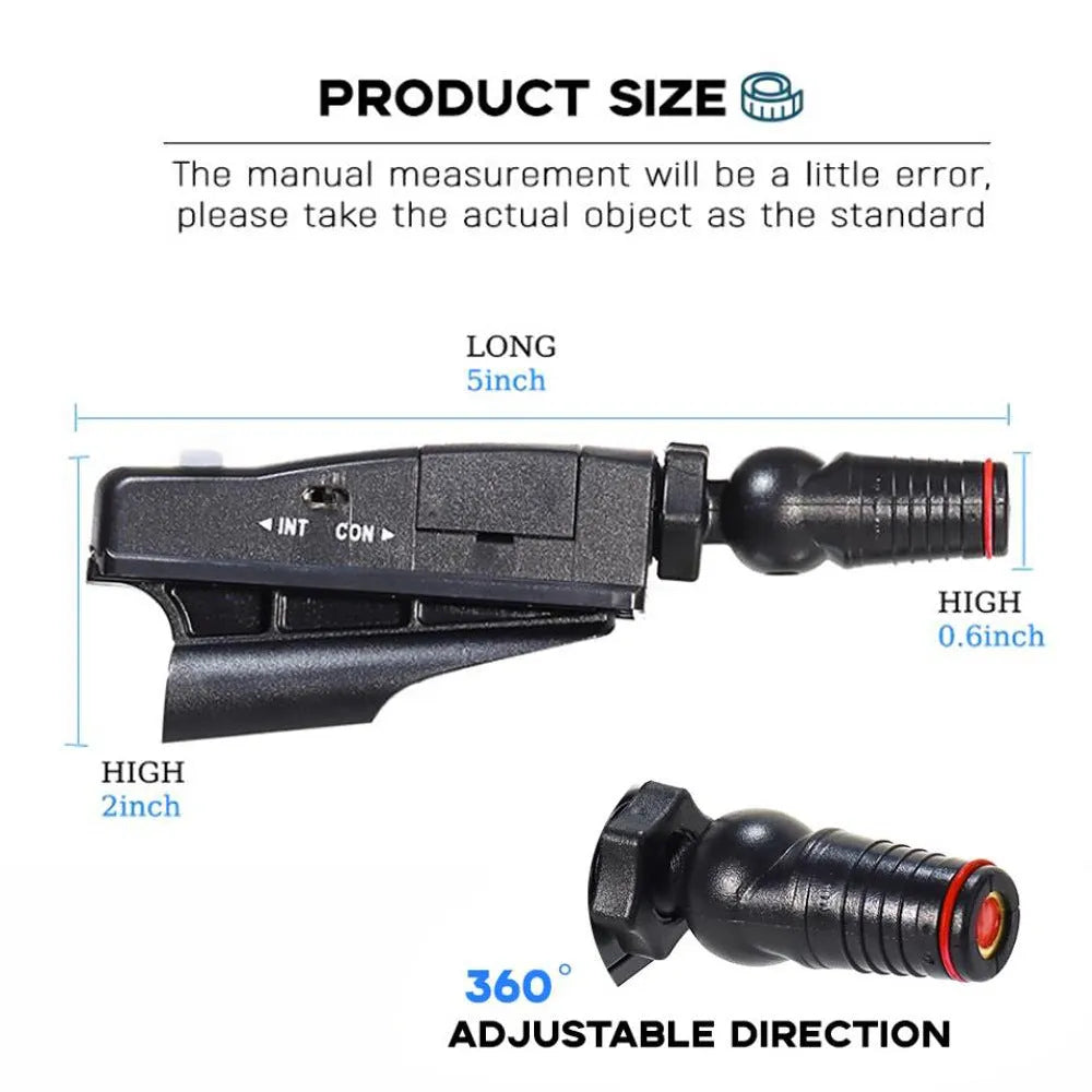 Black golf laser aiming instrument for putting alignment mounted on golf push rod