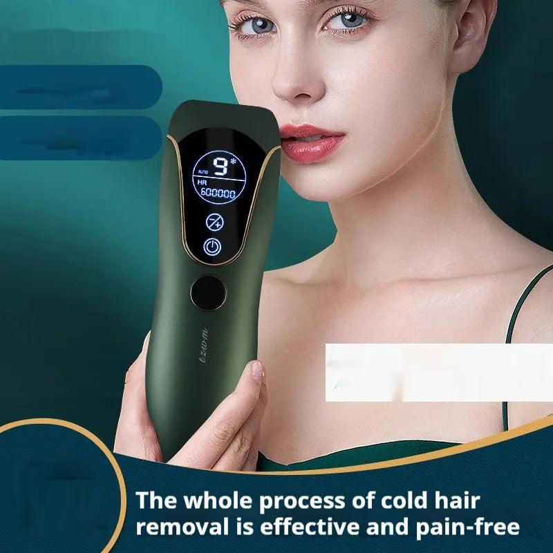 Freezing point hair removal device in sundial design with 36W DC power for body face leg and private parts hair removal