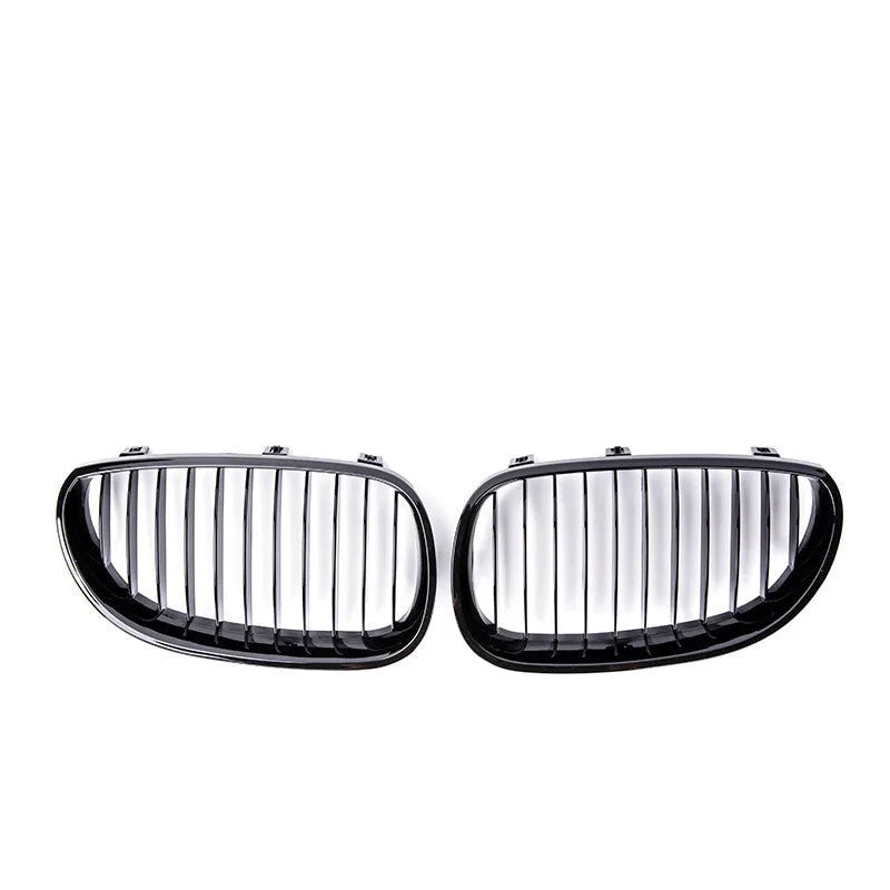BMW 5-Series front grille with carbon fibre pattern finish for E39 E60 E66 models