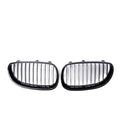BMW 5-Series front grille with carbon fibre pattern finish for E39 E60 E66 models