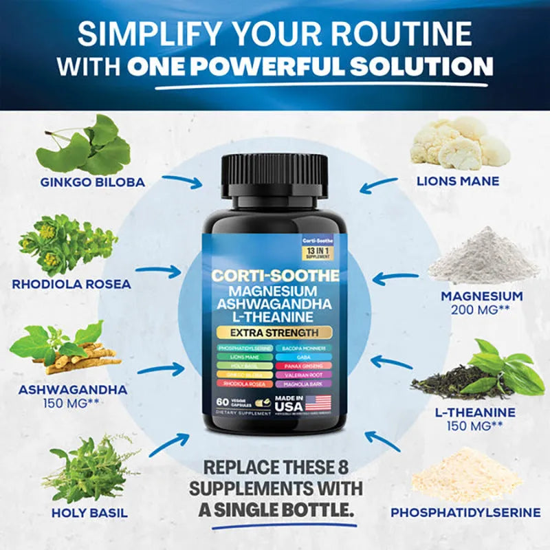 Bottle of 60 South African Drunken Eggplant magnesium capsules with vegan vegetable cellulose shells