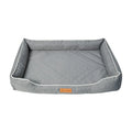 Oxford fabric dog bed with removable washable cover in grey, army green, brown or camouflage