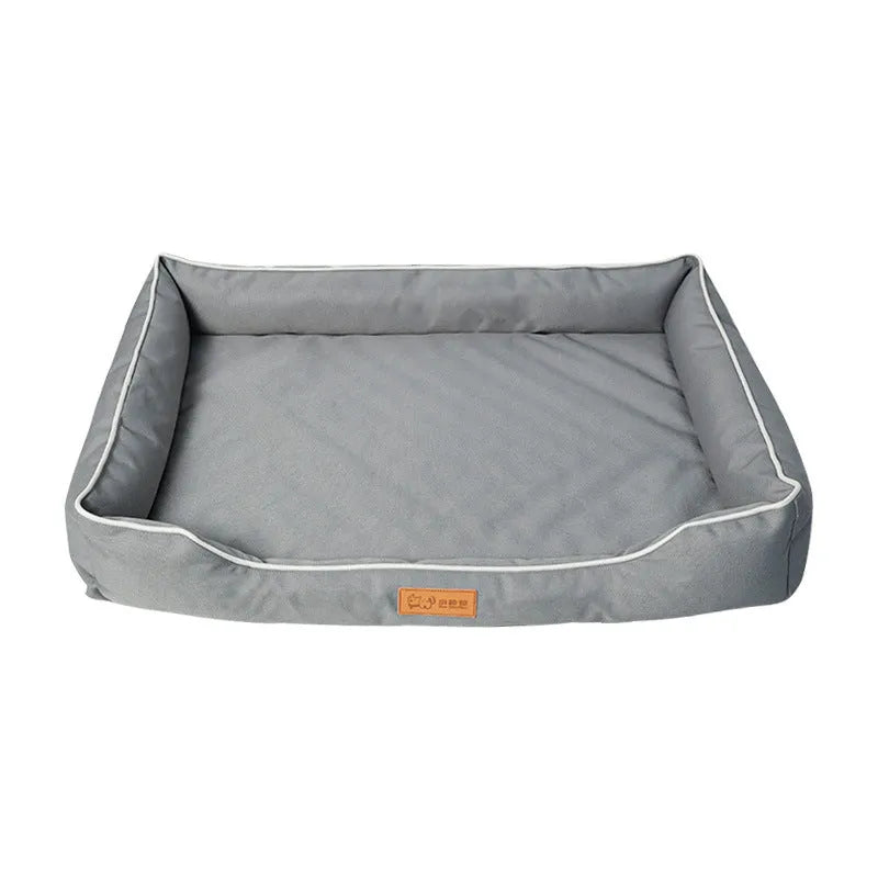Oxford fabric dog bed with removable washable cover in grey, army green, brown or camouflage