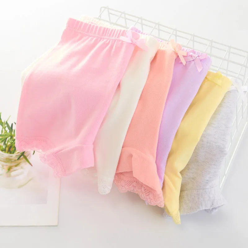 Girls' cotton safety shorts in mixed colour, anti-exposure summer underwear, sizes L to 3XL
