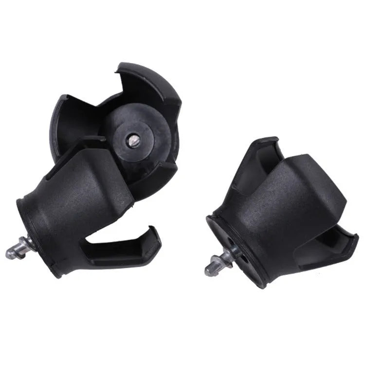 Black golf ball picker device with putter-style collecting seat and clip mechanism