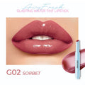 Waterproof moisturising lipstick in six colour codes with 1.8g content