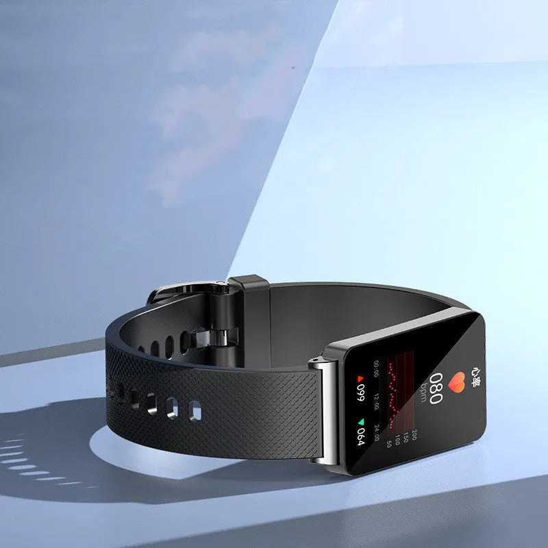EP08 blood glucose monitoring smart bracelet with touch screen and TPU wrist strap
