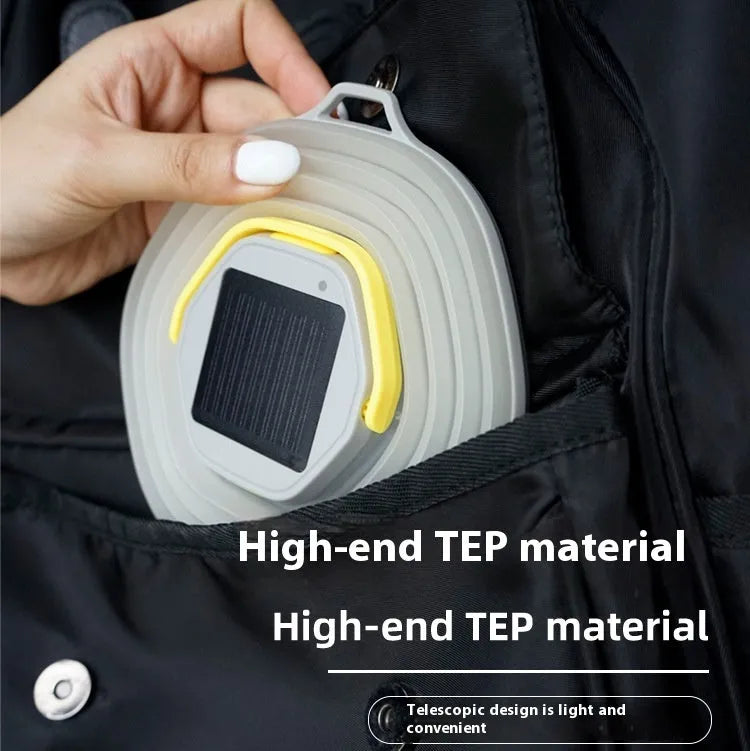White camping lamp with large capacity battery for tent and outdoor lighting