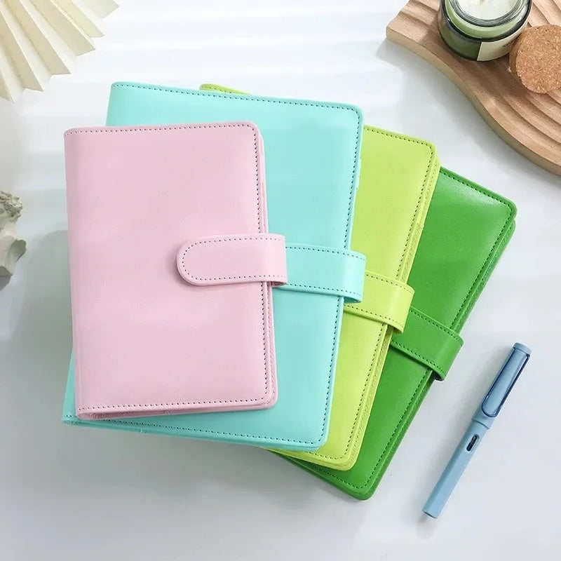 A5 PU leather zipper notebook shell in a solid colour, shown closed, with dimensions 235mm by 177mm.