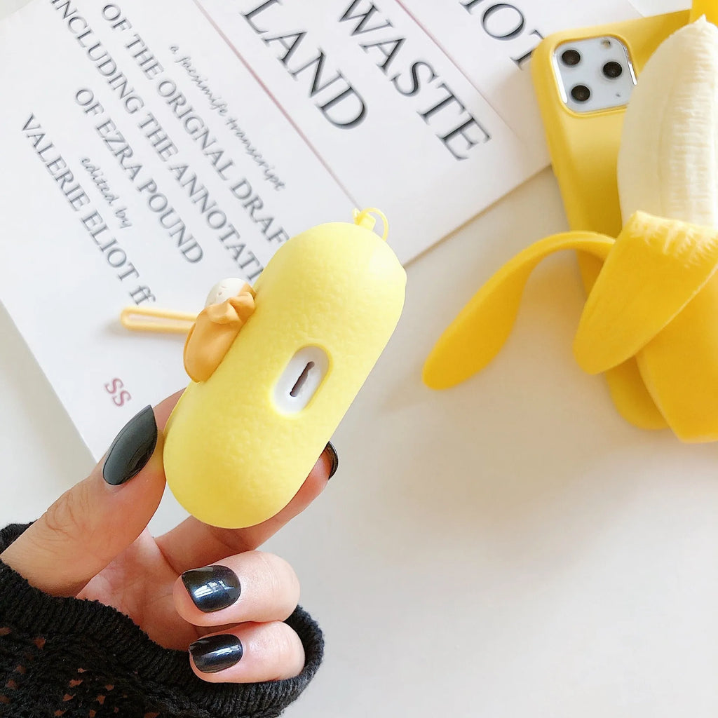 Banana design iPhone case with squeeze feature for multiple iPhone models