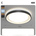 Modern ceiling lamp with PMMA high transmittance lampshade and iron body, available in 40cm and 50cm diameters