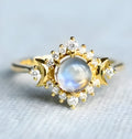Set of gold and rose gold adjustable fashion rings on a plain background showing stackable design