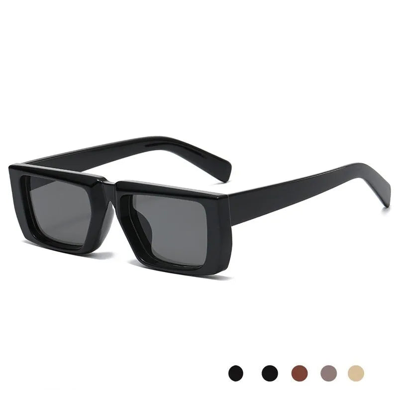 Special-shaped sunglasses with Y2K street style aesthetic in various colour options showing full-frame design