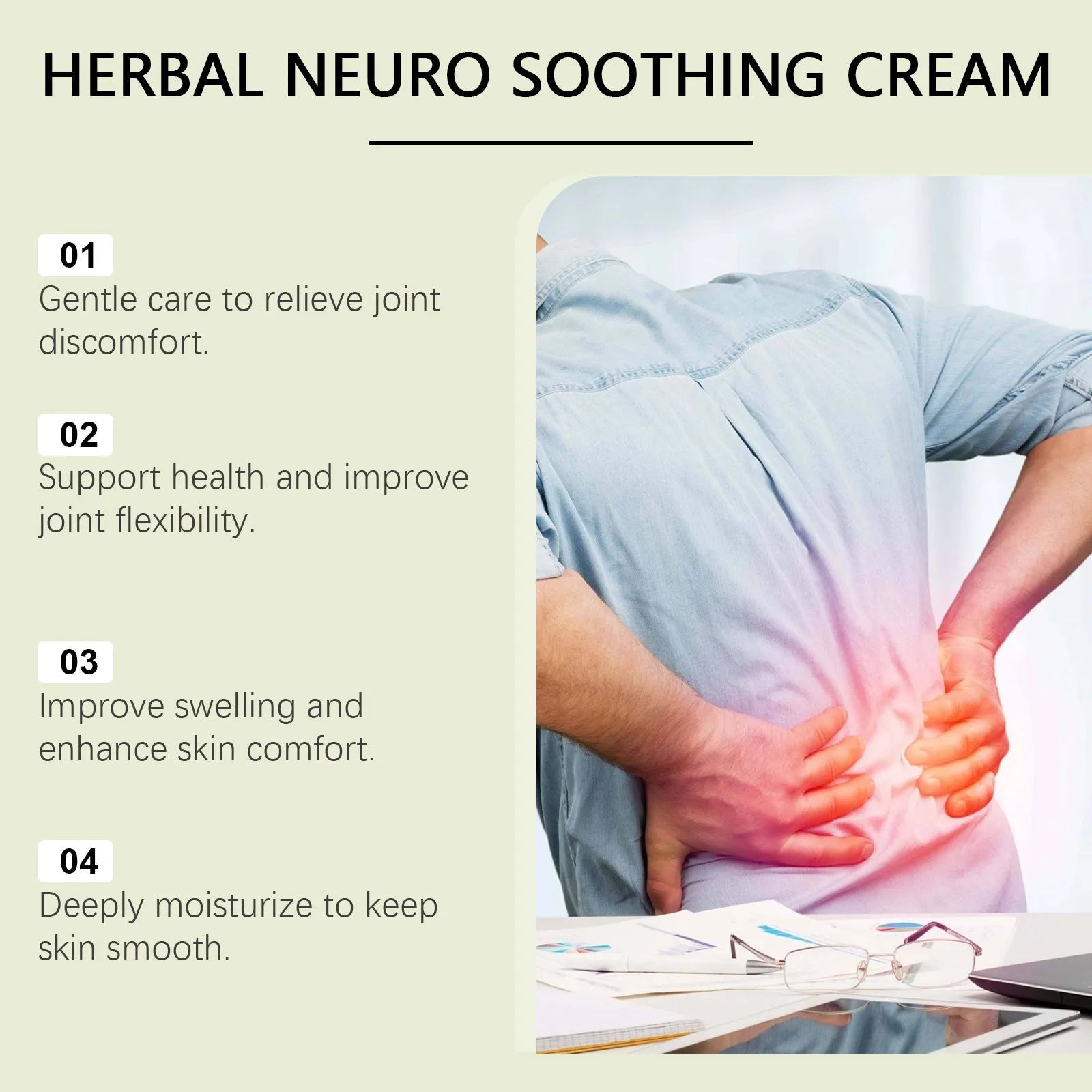 100g tube of external body care cream with arnica, pepper and mugwort root.