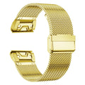 Stainless steel watch strap for Garmin Fenix 7X and 6X models in silver, black, gold, rose gold colours