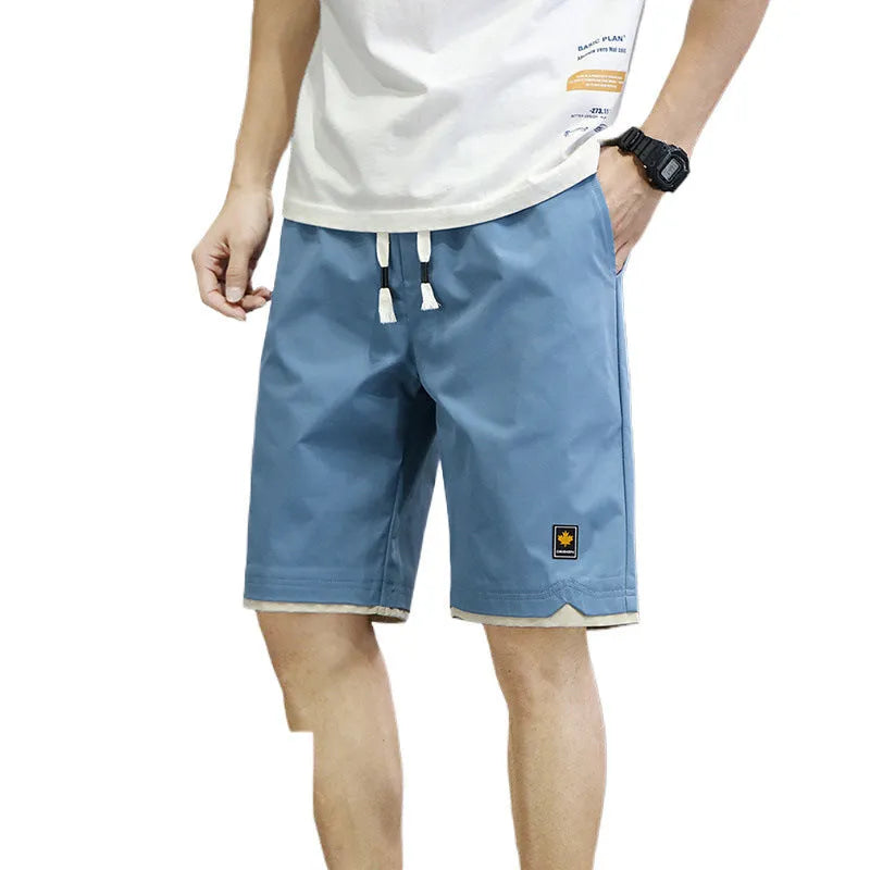 Straight leg loose fit casual shorts in polyester fabric available in multiple colours and sizes