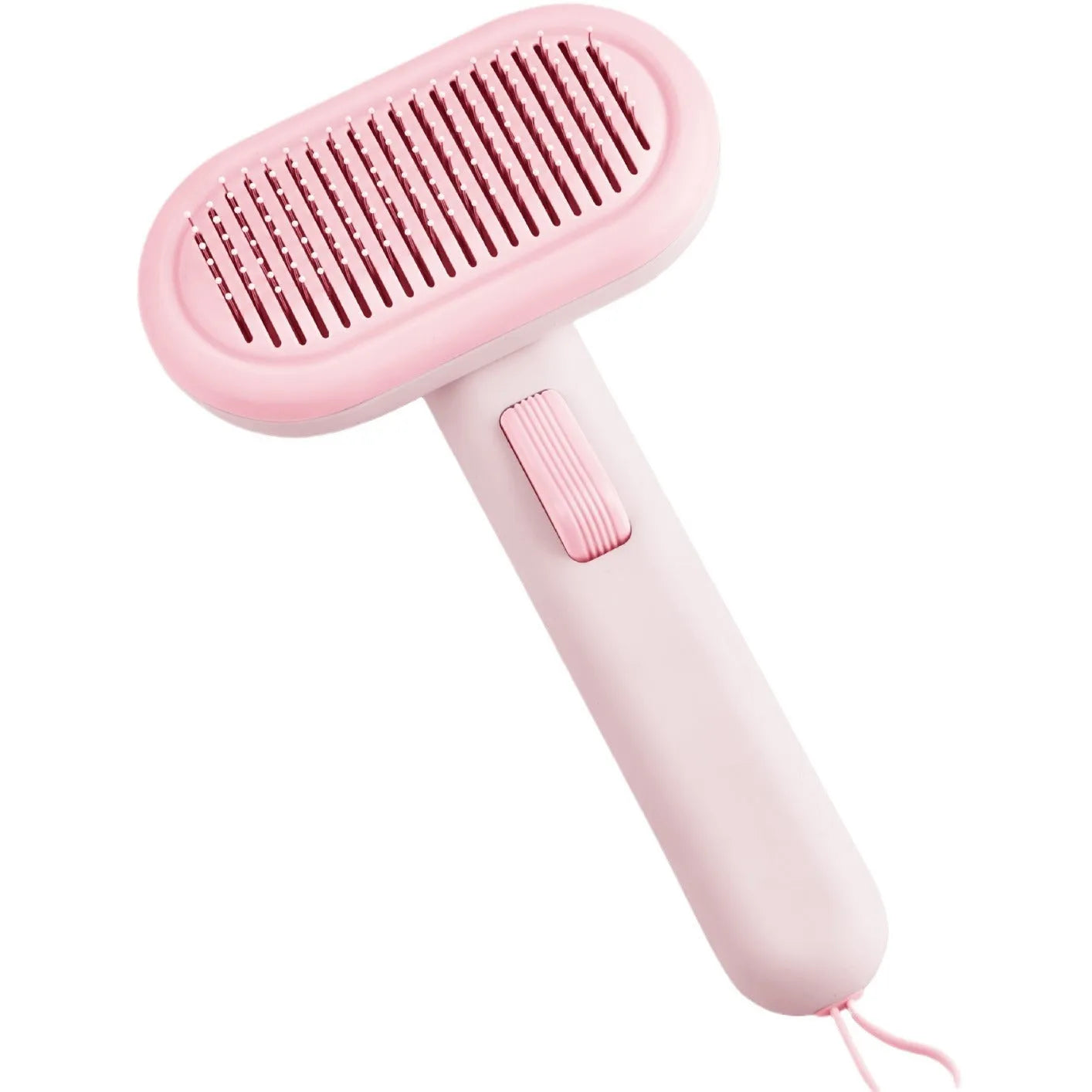 Large pet grooming comb with lady shaver and stainless steel teeth in light grey, green and pink colours
