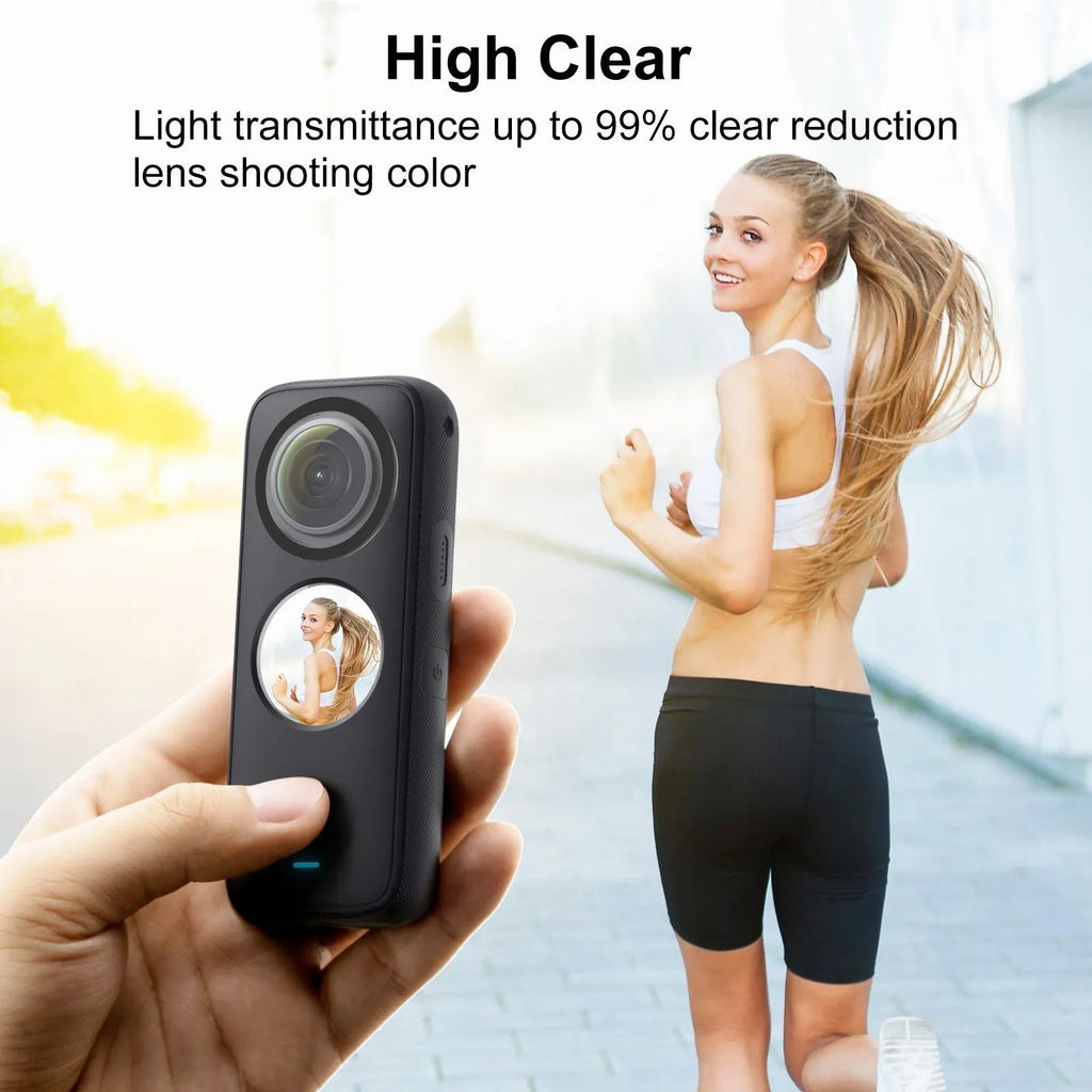 Insta360 One X2 optical tempered glass protective film transparent colourless 3.3 x 0.9cm camera lens protector