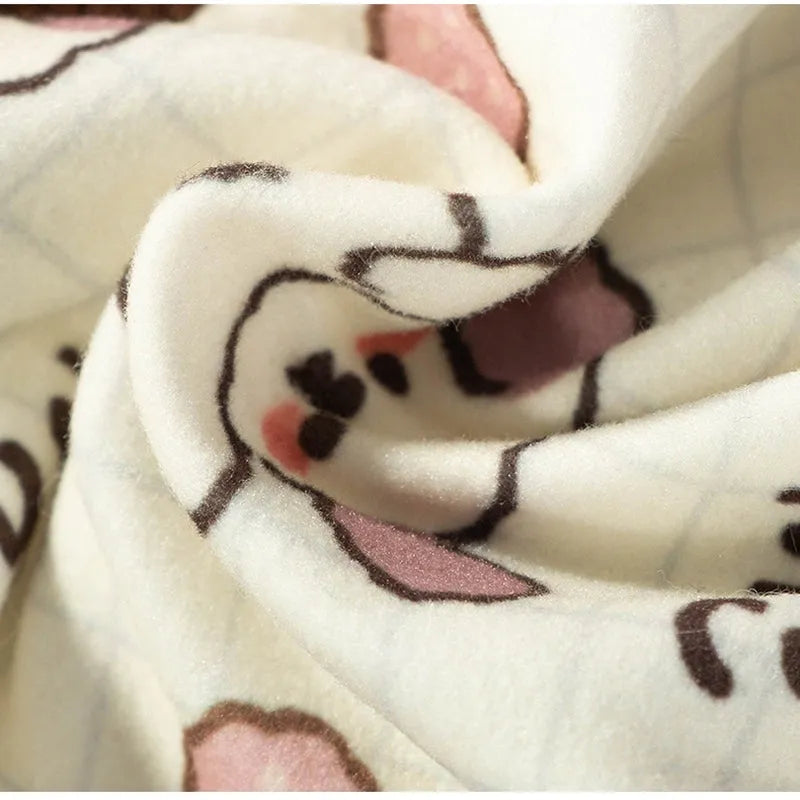 Pet clothing with warm pockets, soft velvet, blue colour, on a small dog or cat, bear home wear style