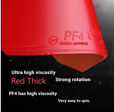 Fast Attack Sticky Classic-50 table tennis bat with anti-rubber in red or black, thick or medium thick sponge options.