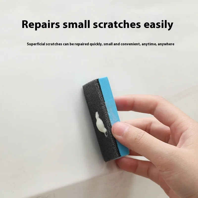 Car repair wax kit with A and B wax containers and frosted sponge mop for automotive paint scratch removal and polishing