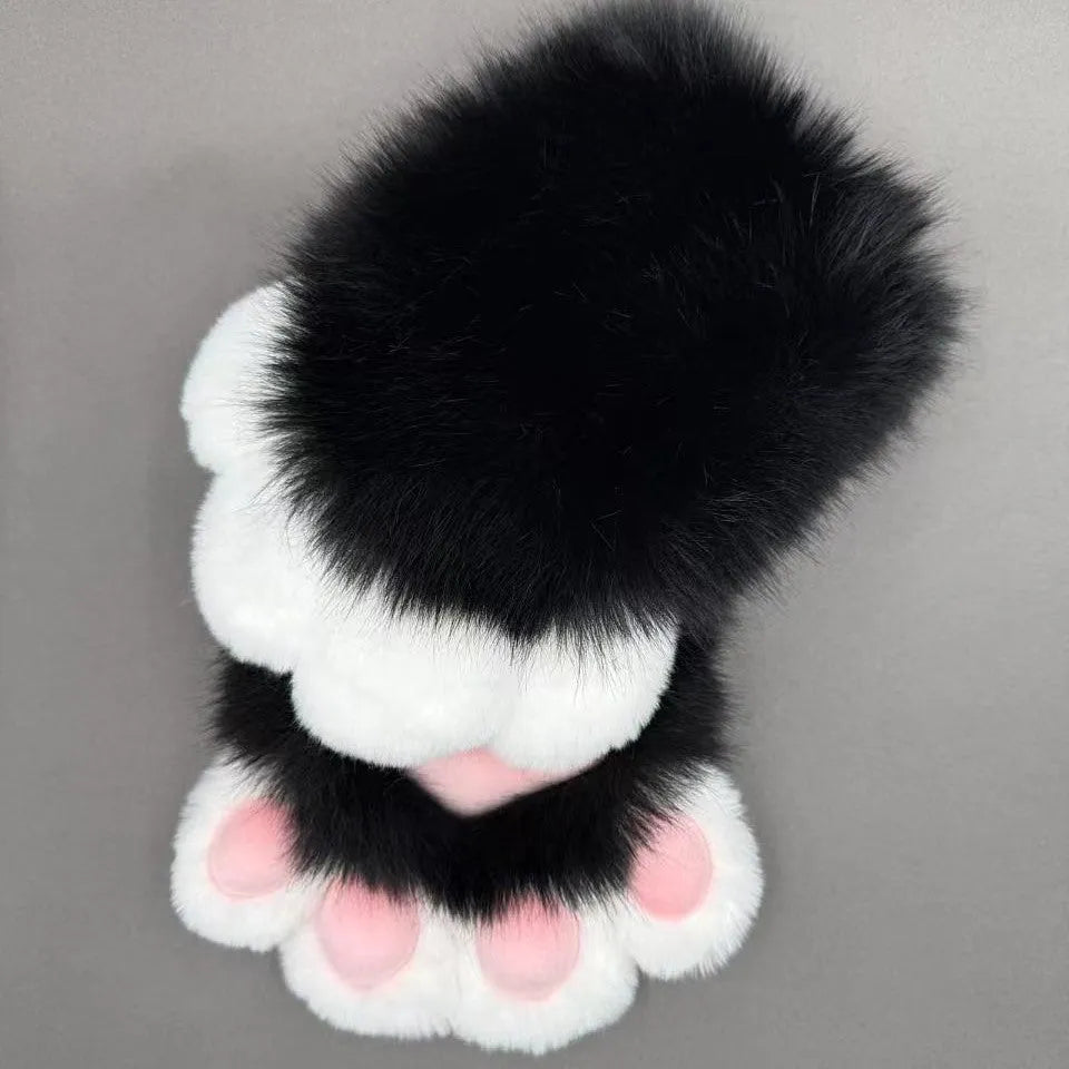 Colourful animal claw cosplay gloves in multiple colour combinations with nylon construction for costume decoration