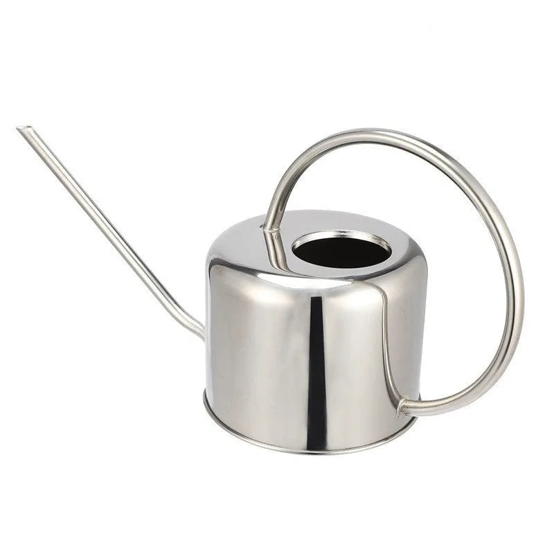 Stainless steel 2-litre watering can with long spout for garden plant watering
