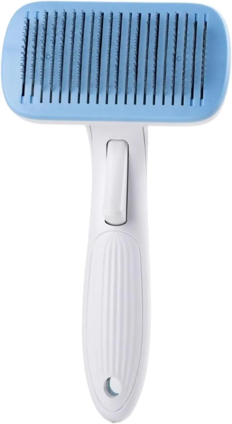 Automatic hair removal comb for pets in blue colour with one-click needle technology