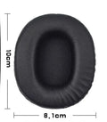 Pair of black PU leather replacement earpads for Sony MDR-1R headphones