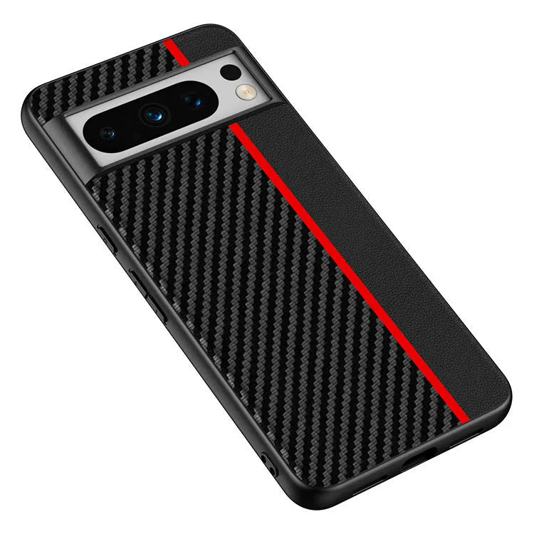 Carbon fiber Kevlar anti-fall ultra-thin phone case for Google Pixel in Carbon Black