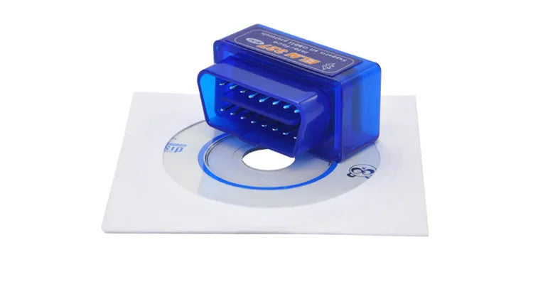 Compact OBD2 Bluetooth automotive diagnostic scanner for fault code reading and sensor monitoring