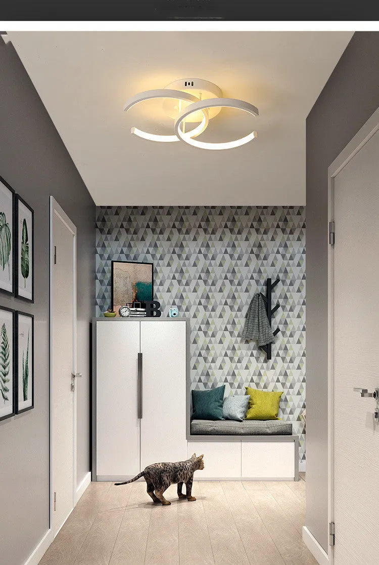 Commercial corridor aisle LED wall lights showing three style options for hotel restaurant lighting