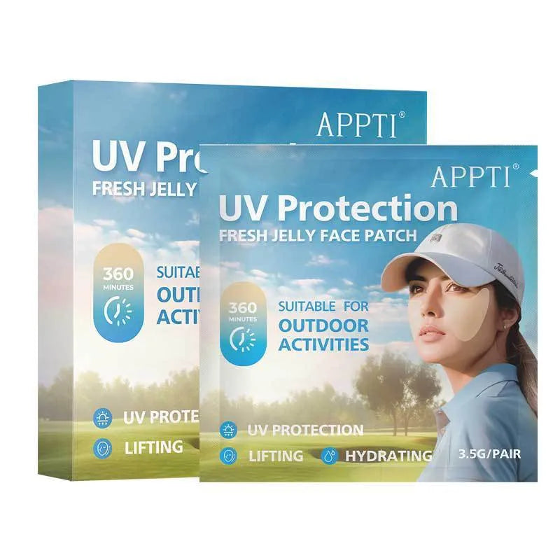 UV protection outdoor sports eye mask sunscreen in packaging showing 5ml pairs