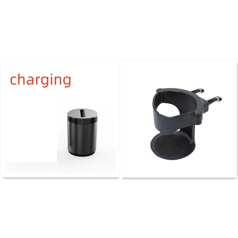 Silver aluminium intelligent ashtray with infrared sensor for automatic opening