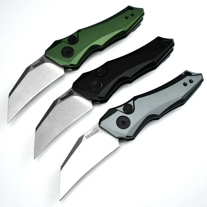15cm portable folding pocket knife in black grey or green colour options